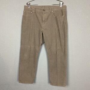 Brooks Brothers Men's Light‎ Gray Corduroy Pants Pockets Stretch Size 36x32